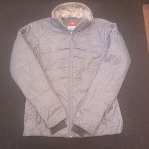 Columbia Women's Gray Frostfecta Omni Heat Quilted Jacket Sz Medium